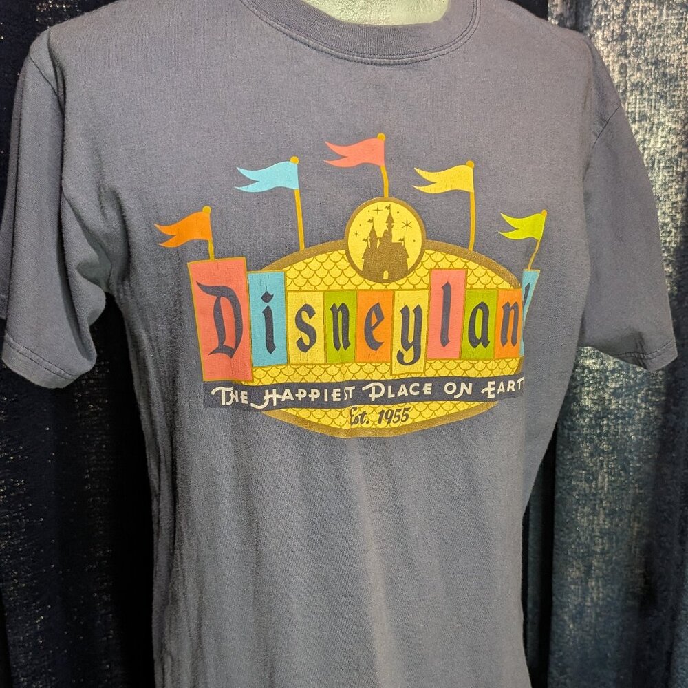 Mens 50th Anniversary Disneyland T-Shirt Retro Disney Parks Medium VGC 2005